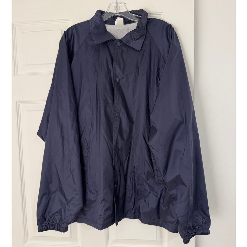 Augusta Sportswear Snap Button Windbreaker Jacket Men’s XL Coach Jacket Light